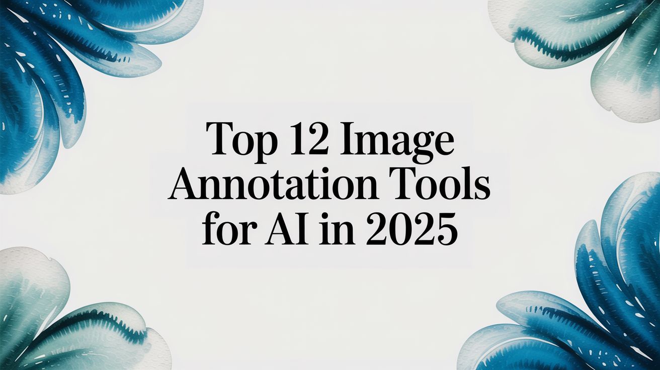 Top 12 Image Annotation Tools for AI in 2025