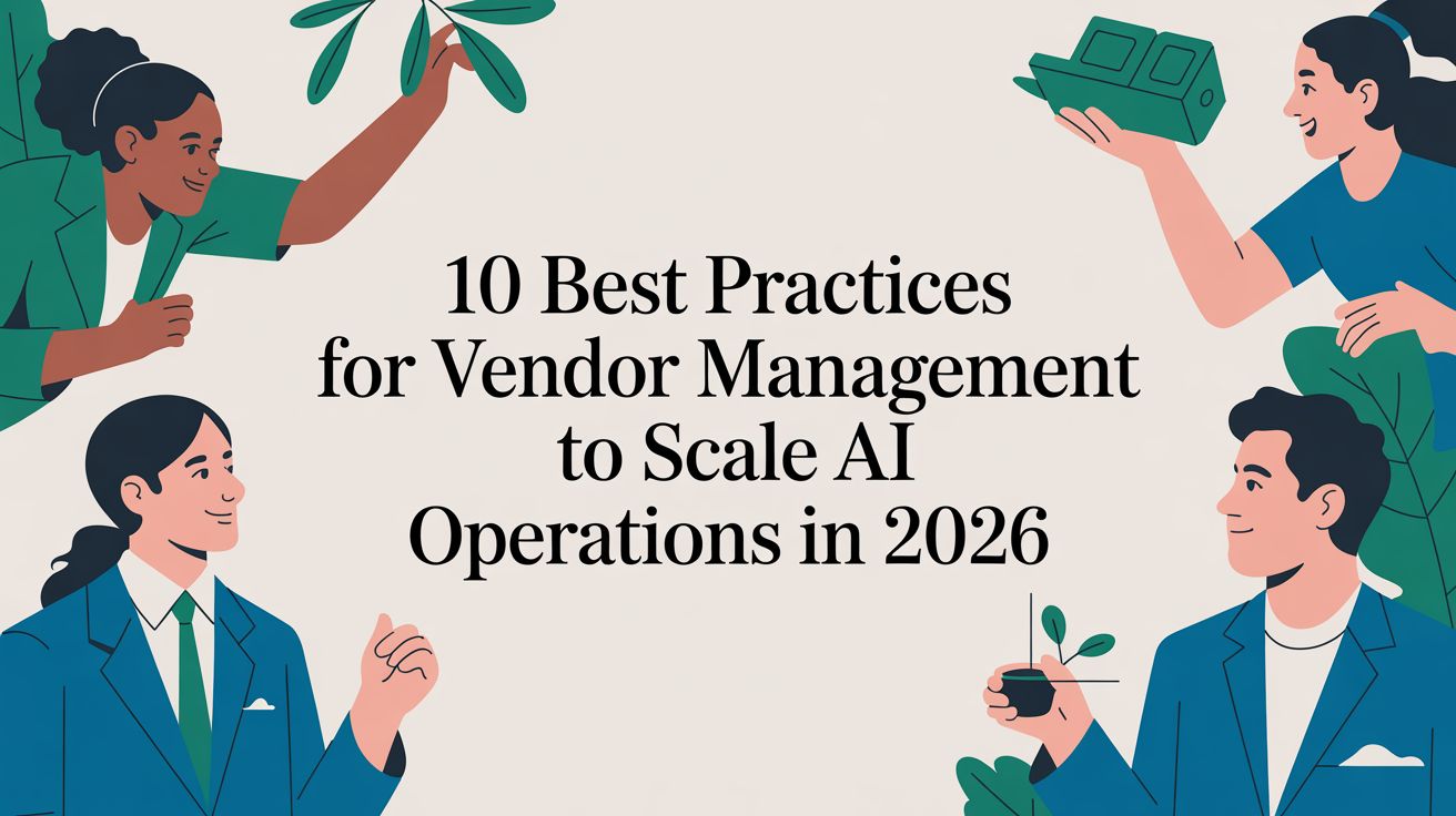 10 Best Practices for Vendor Management to Scale AI Operations in 2026